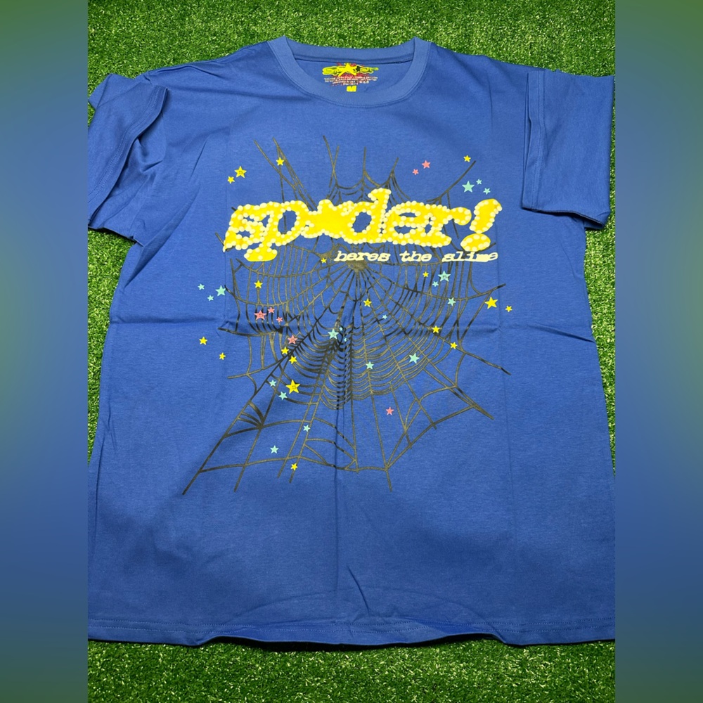 Spider Blue Graphic Tee for Men